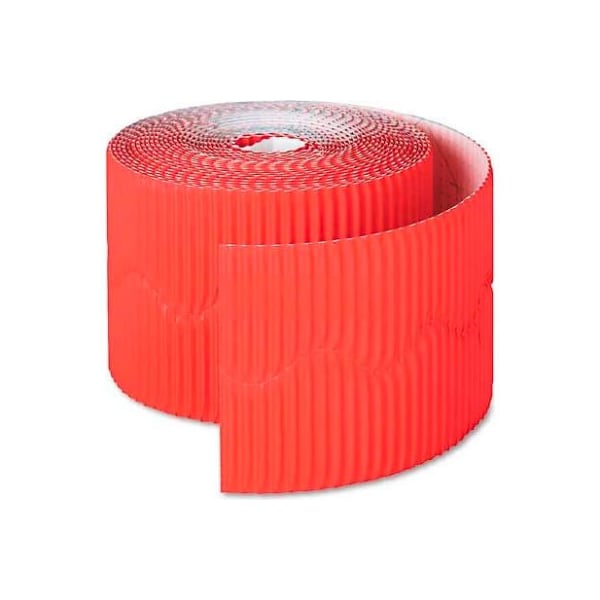 Pacon Corporation Pacon Bordette Decorative Border, 2 1/4" x 50' Roll, Flame Red 37036 - main
